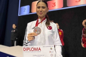 Sakaryalı karate sporcusu Karadağ’da podyuma çıktı
