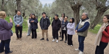 Çinli turizm temsilcileri Antandros Antik Kenti’ne ziyaret