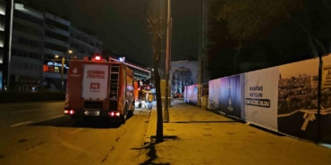 Beyoğlu’nda tarihi camide çıkan yangın korkuttu