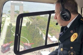 Çanakkale’de kutlama denetimleri havadan incelendi