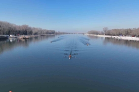 Meriç Nehri’nde Büyükler Türkiye Kürek Şampiyonası heyecanı