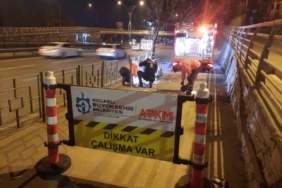 Yaya güvenliğini attırmak için üstyapı çalışmaları 7/24 sürüyor