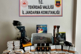 Tekirdağ’da jandarmadan kaçak tütün ve makaron operasyonu