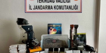 Tekirdağ’da jandarmadan kaçak tütün ve makaron operasyonu