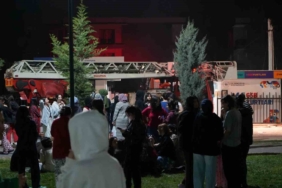 Kız yurdunda yangın paniği