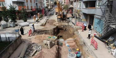 Denizciler Caddesi’nde altyapı çalışmalarının yüzde 55’i tamamlandı