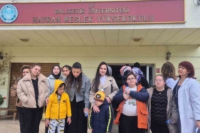 Down sendromlu çocuklar Havran Meslek Yüksekokulu’nda ağırlandı