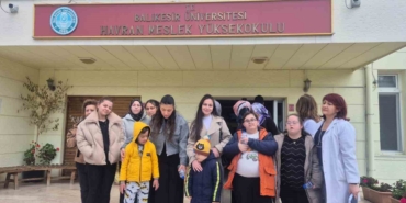 Down sendromlu çocuklar Havran Meslek Yüksekokulu’nda ağırlandı
