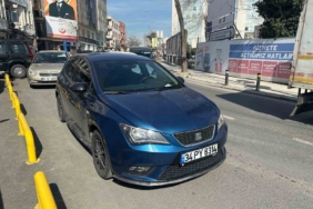 Bayrampaşa’da makas atan sürücü kamerada