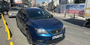 Bayrampaşa’da makas atan sürücü kamerada