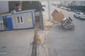 Kocaeli’de toz fırtınası zor anlar yaşattı: O anlar kamerada