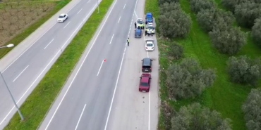 İznik İlçe Jandarma Komutanlığı dron destekli geçme yasağı denetimi gerçekleştirdi