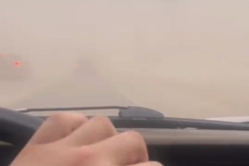 Lodos, İnegöl’ü toz bulutu ile kapladı