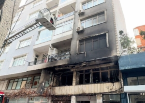 Bahçelievler’de korkutan yangın