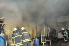 Tekirdağ’da üretim tesisinde deneme esnasında yangın çıktı