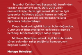 Maltepe Belediyesi’nden operasyon açıklaması