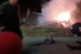 Balıkesir’de kaza yapan araç alev aldı: 1 ölü, 1 yaralı