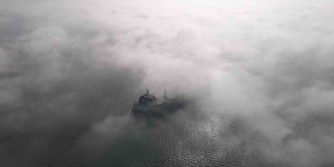 İzmit Körfezi’nde sis manzarası