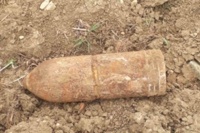 Çanakkale’de mezarlık kazısında bulunan patlamamış top mermisi imha edildi