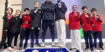 Körfezli genç karateciler Bursa’da kürsüye ambargo koydu