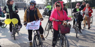 Yalova’da Kadınlar Günü Bisiklet Turu yapıldı