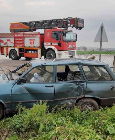 Gönen-Bandırma karayolunda trafik kazası: 1 yaralı