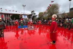 Çanakkale Deniz Zaferi’nin 110. yıl dönümü kutlamalarında mehteran gösterisi