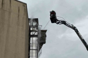 Ataşehir’de inşaat halindeki binada yangın