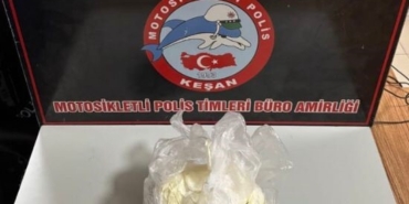 Keşan’da polisin durdurduğu şüpheliden 719,96 gram uyuşturucu ele geçirildi