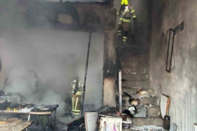 Gönen’de marangoz atölyesinde yangın