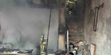 Gönen’de marangoz atölyesinde yangın