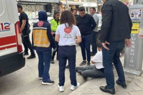 Otomobil ile çarpışan motokurye yaralandı