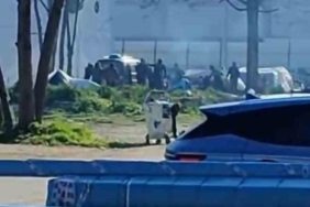 Taşlı sopalı kavga kamerada