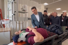 Vali Aygöl, otobüs kazası yaralılarını hastanede ziyaret etti