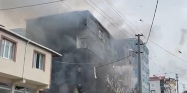 Çerkezköy’deki doğal gaz patlamasının ilk anları böyle görüntülendi: Ortalık savaş alanına döndü