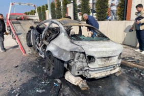 Park halindeki otomobil küle döndü