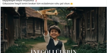 İnegöllülerin uçak bağışı, yapay zekayla günü yüzüne çıktı