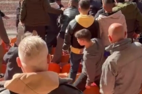 Amatör maçta tribünde kavga çıktı