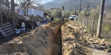 Su hattı arızası hızla giderildi