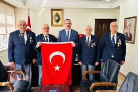 Türkiye Muharip Gaziler Derneği’nden Kaymakam Özderin’e ziyaret