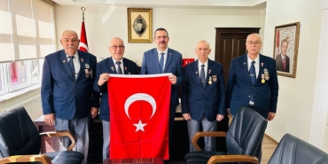 Türkiye Muharip Gaziler Derneği’nden Kaymakam Özderin’e ziyaret