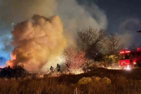 Lüleburgaz’da otluk alanda yangın