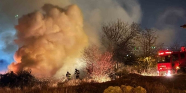 Lüleburgaz’da otluk alanda yangın