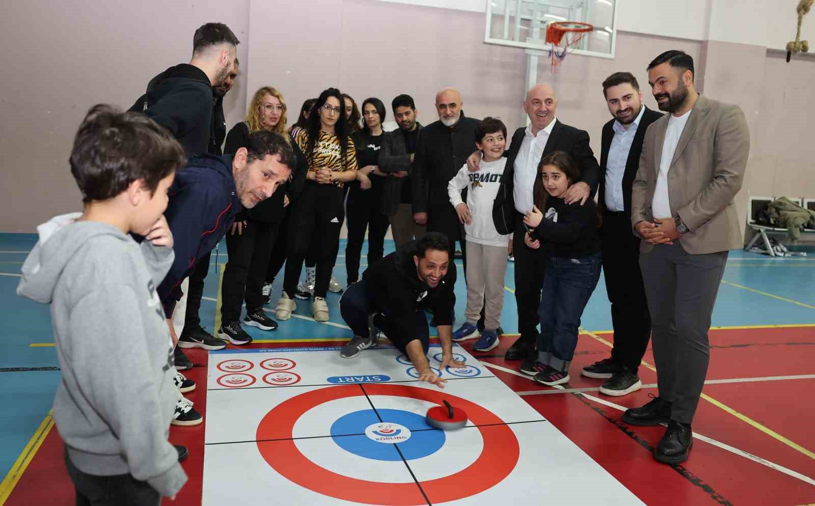 Darıca’da curling turnuvası heyecanı