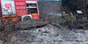 Kepsut’ta çıkan arazi yangını korkuttu