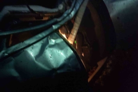 İmamın kontrolünden çıkan otomobil 70 metreden şarampole yuvarlandı