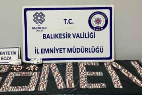 Gönen’de 994 adet sentetik ecza hapı ele geçirildi