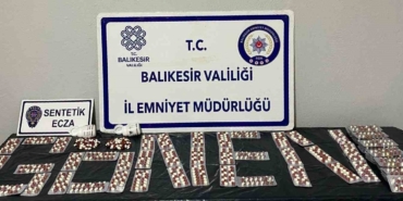 Gönen’de 994 adet sentetik ecza hapı ele geçirildi
