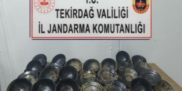 Tekirdağ’da denizde tarihi eser operasyonu: 50 tabak ele geçirildi