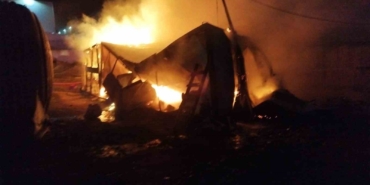 Ergene’de konteyner ev alev aldı